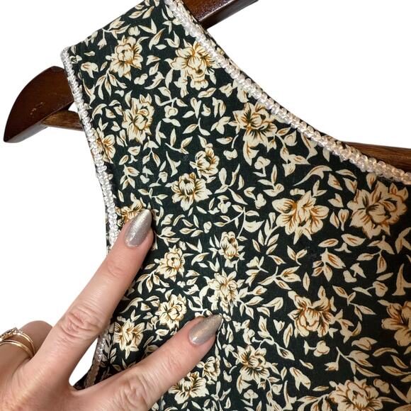 Knapp Studio Vintage Floral Wide Leg Crop Jumpsuit - Picture 5 of 6